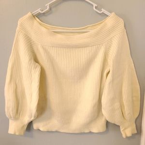 Anthropologie puffy sleeve sweater